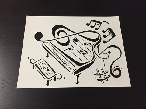 Grand Piano Papercut