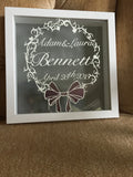 Custom Wedding/Anniversary Papercut Wreath