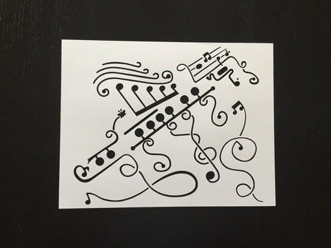 Flute Papercut